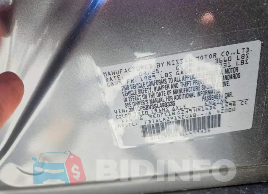 3N1CP5BV3SL499335 Photo# 13
