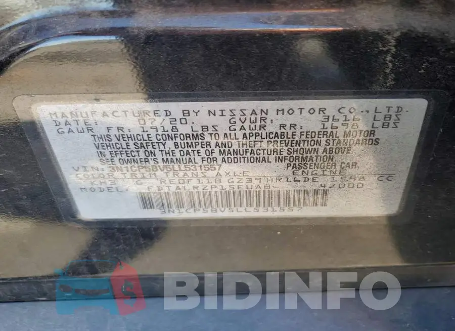 3N1CP5BV5LL531557 Photo# 13