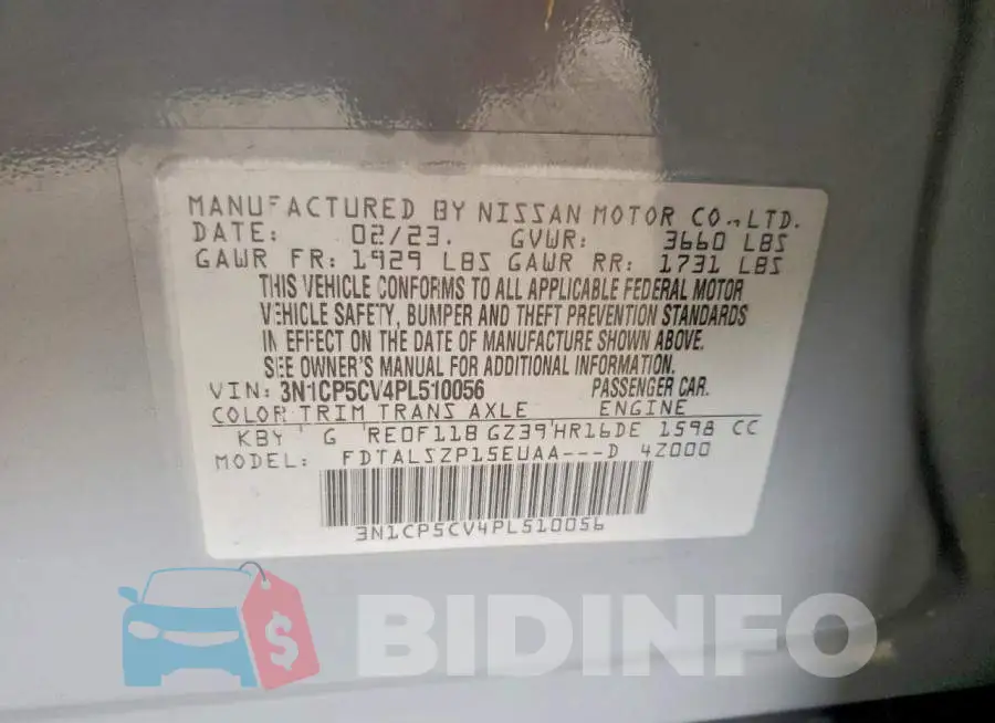 3N1CP5CV4PL510056 Photo# 12