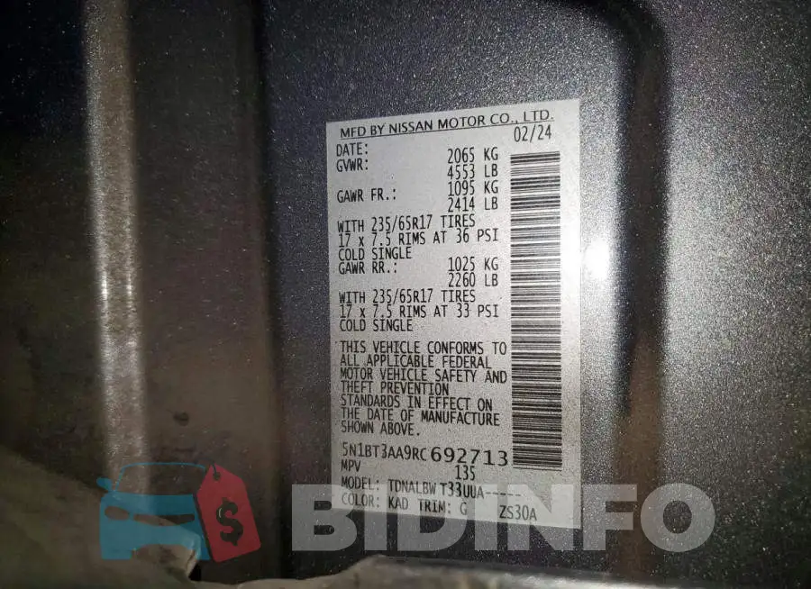 5N1BT3AA9RC692713 Photo# 12