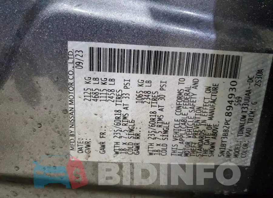 5N1BT3BB2PC894930 Photo# 14