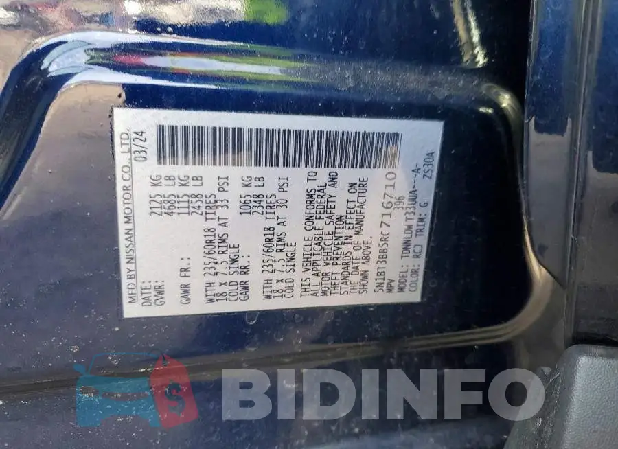 5N1BT3BB5RC716710 Photo# 13