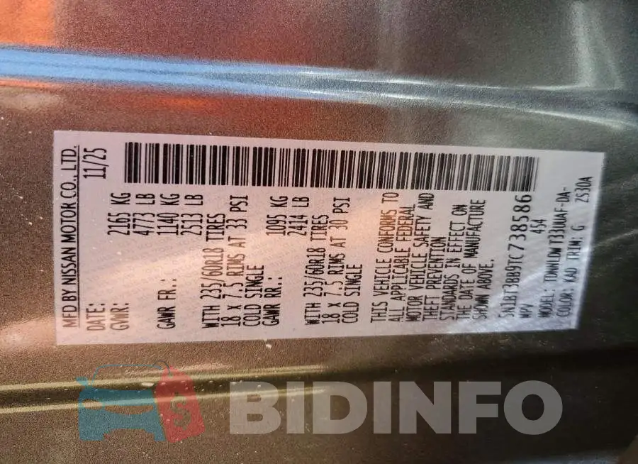 5N1BT3BB9TC738586 Photo# 13