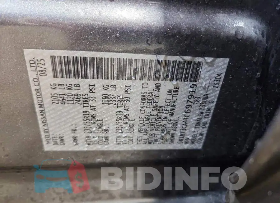 5N1BT3CA4TC697919 Photo# 13