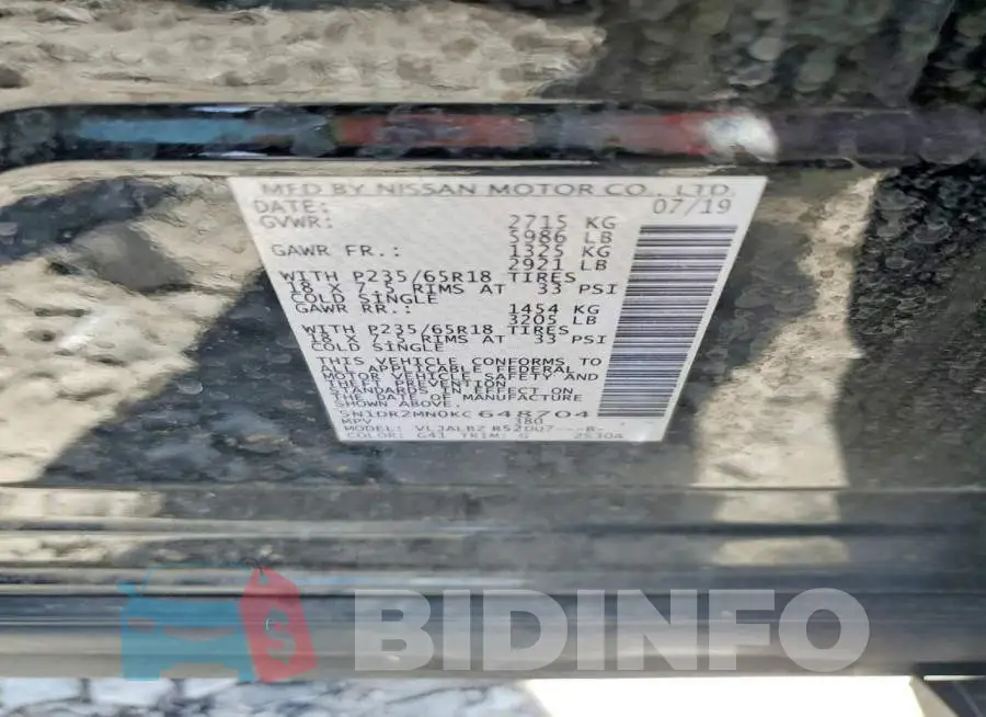 5N1DR2MN0KC648704 Photo# 12