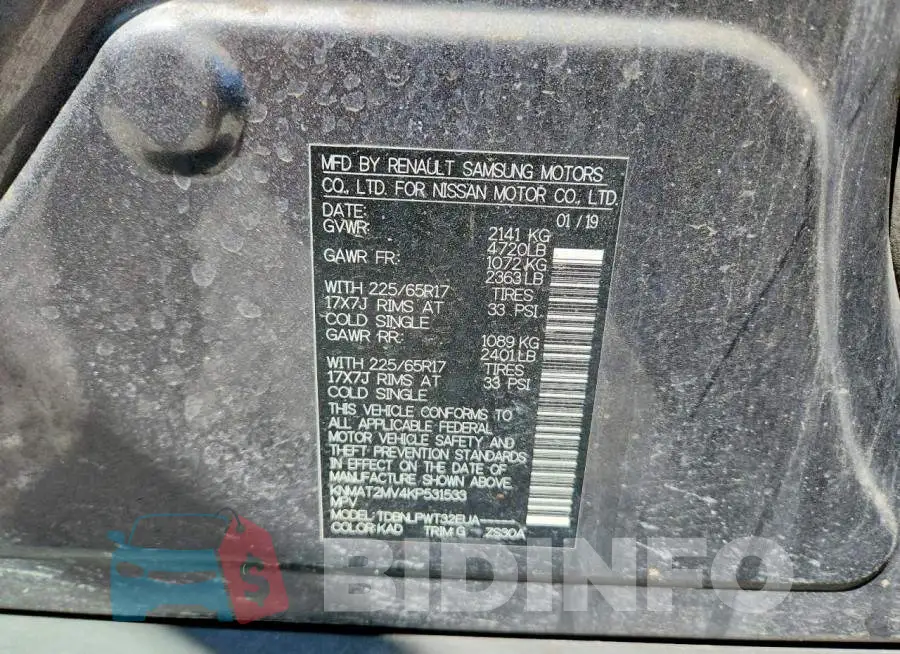 KNMAT2MV4KP531533 Photo# 13