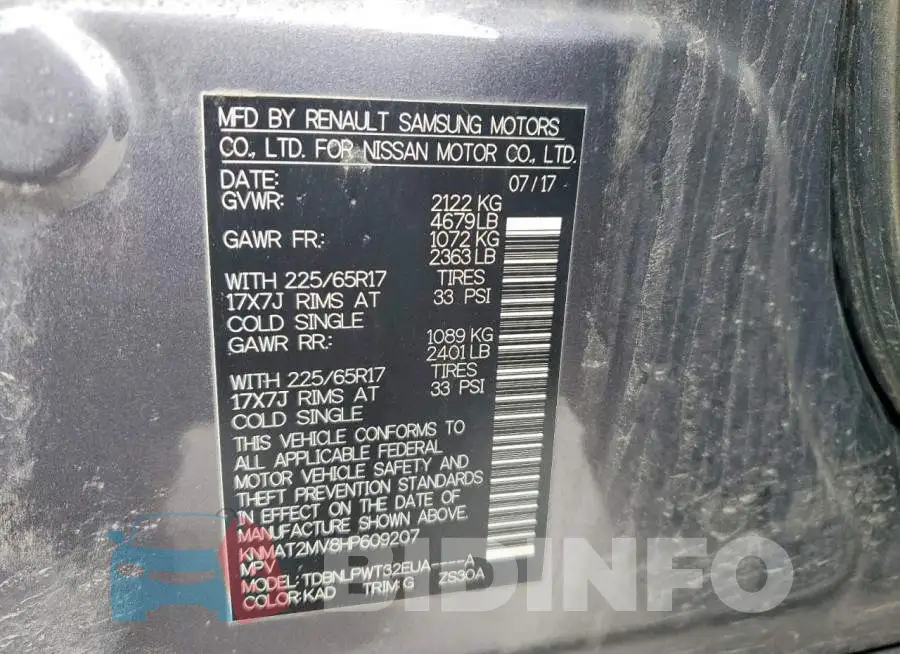KNMAT2MV8HP609207 Photo# 12