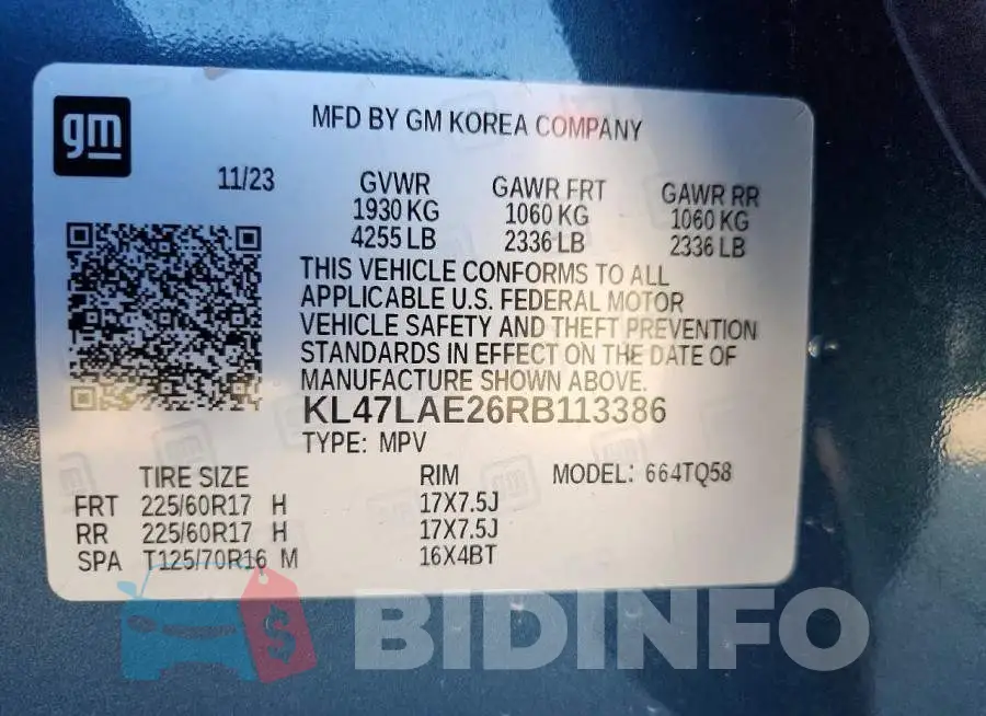 KL47LAE26RB113386 Photo# 13