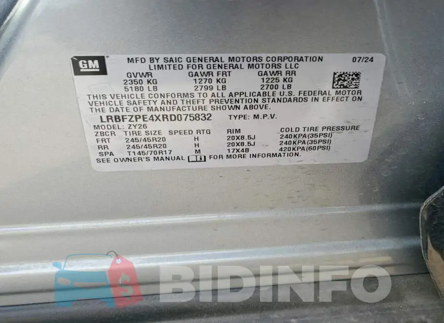 LRBFZPE4XRD075832 Photo# 13