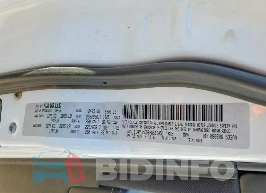 1C4PJMCS9HW513451 Photo# 12