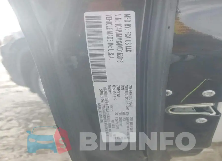 1C4PJMMX4MD163016 Photo# 13
