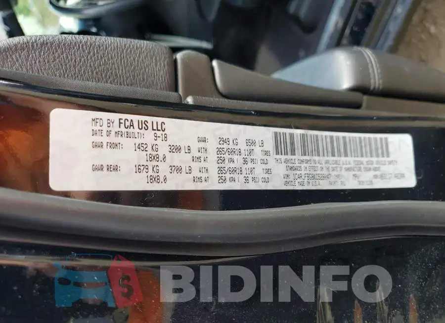 1C4RJFBG8KC528047 Photo# 14