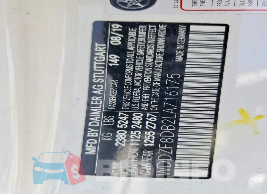 WDDZF8DB2LA716175 Photo# 13