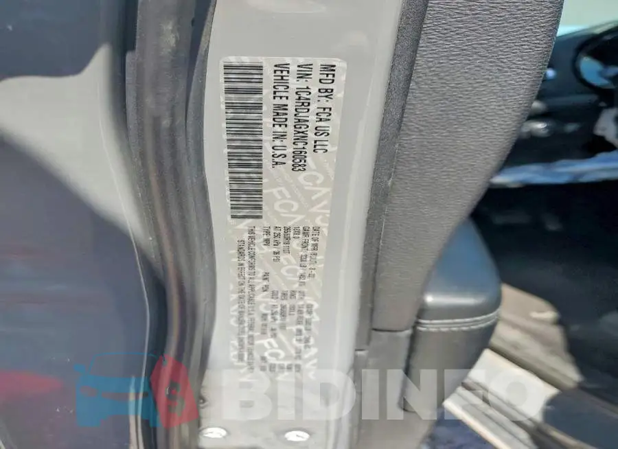 1C4RDJAGXNC160583 Photo# 13