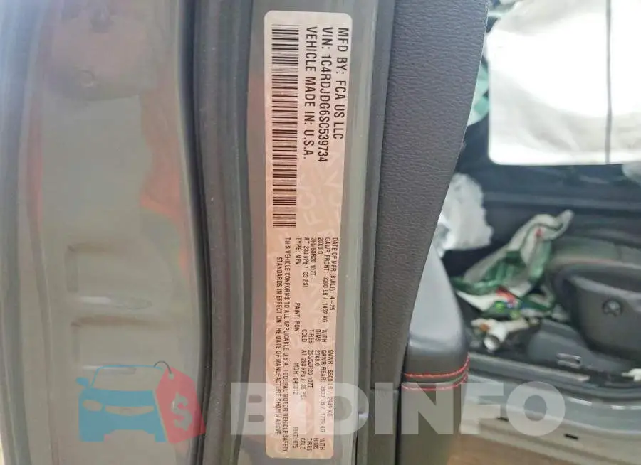 1C4RDJDG6SC539734 Photo# 13
