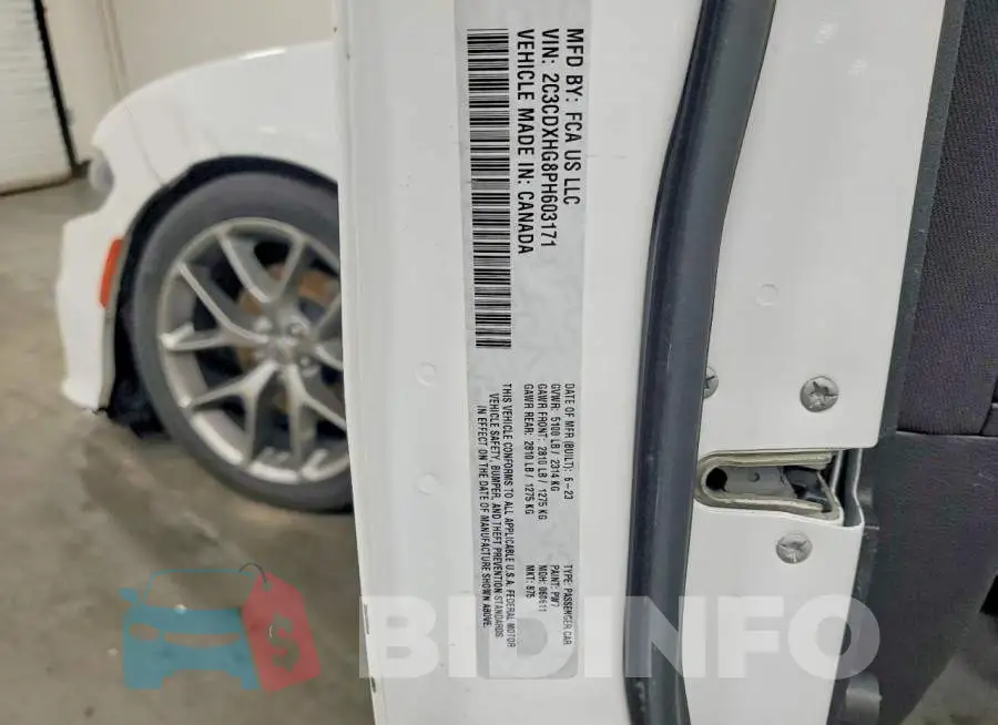 2C3CDXHG8PH603171 Photo# 13
