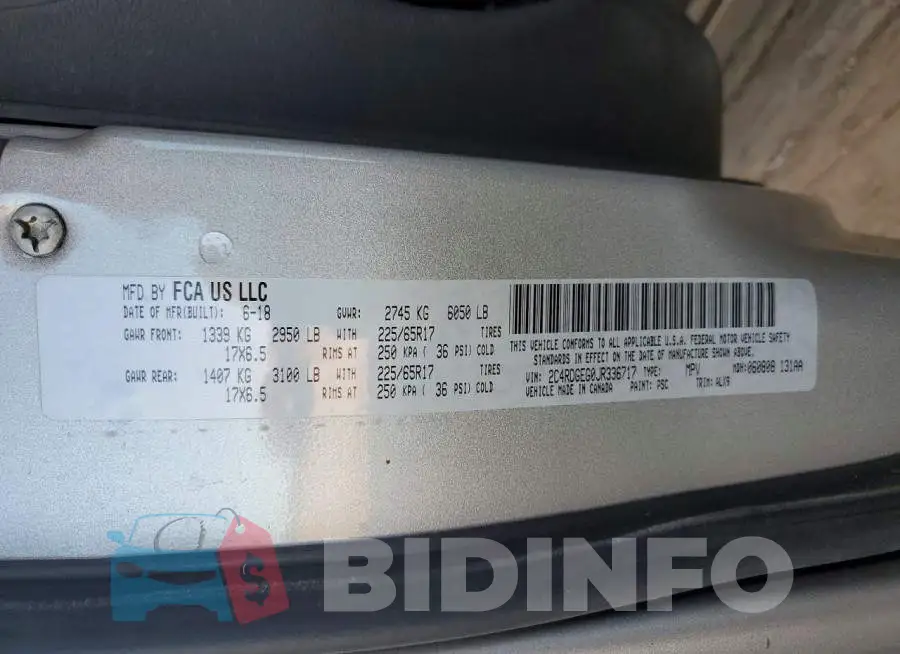 2C4RDGEG0JR336717 Photo# 14