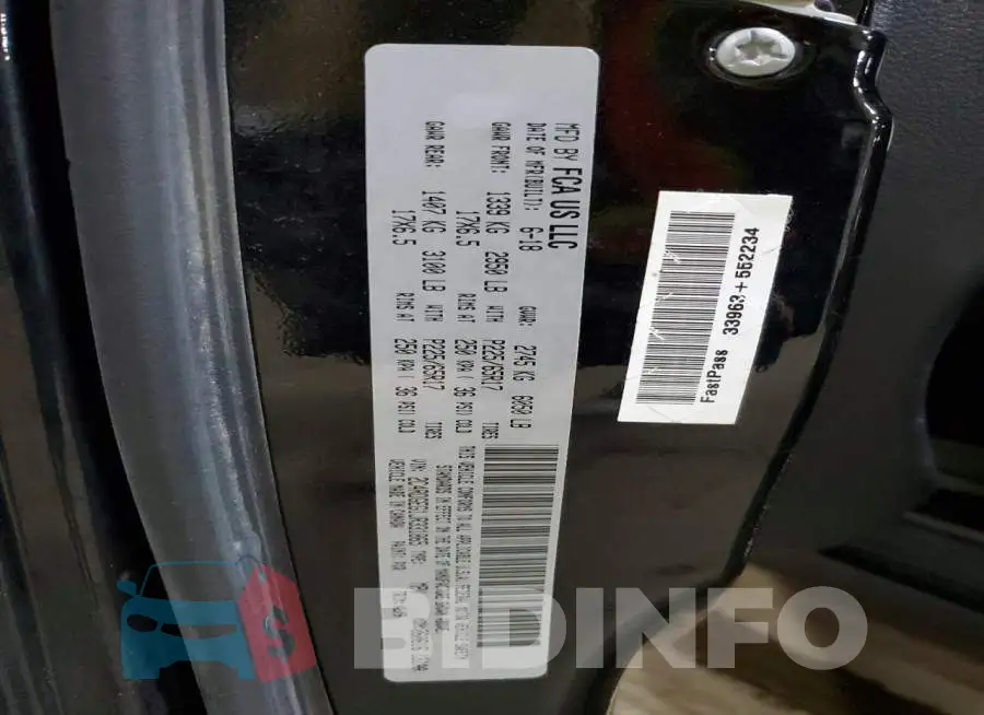 2C4RDGEG1JR331865 Photo# 13
