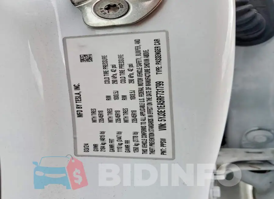 5YJ3E1EA5RF731799 Photo# 12