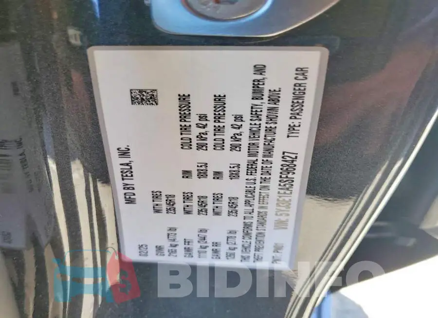 5YJ3E1EA5SF968427 Photo# 12