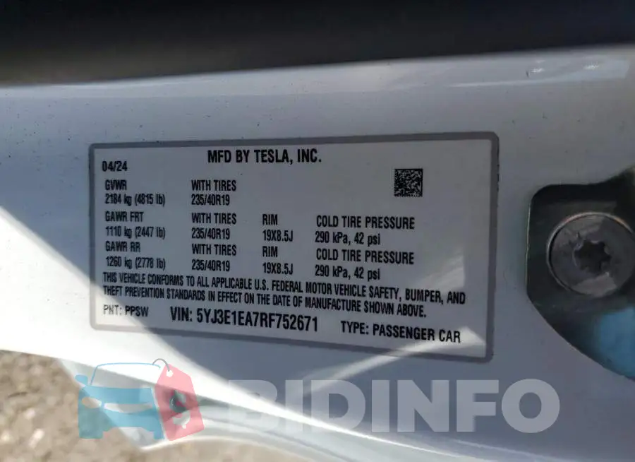 5YJ3E1EA7RF752671 Photo# 14