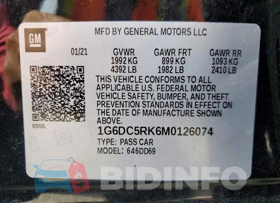 1G6DC5RK6M0126074 Photo# 13