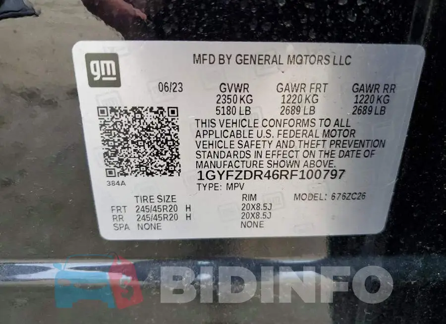 1GYFZDR46RF100797 Photo# 14