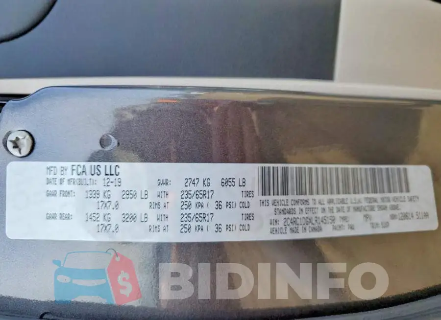 2C4RC1DGXLR145150 Photo# 13