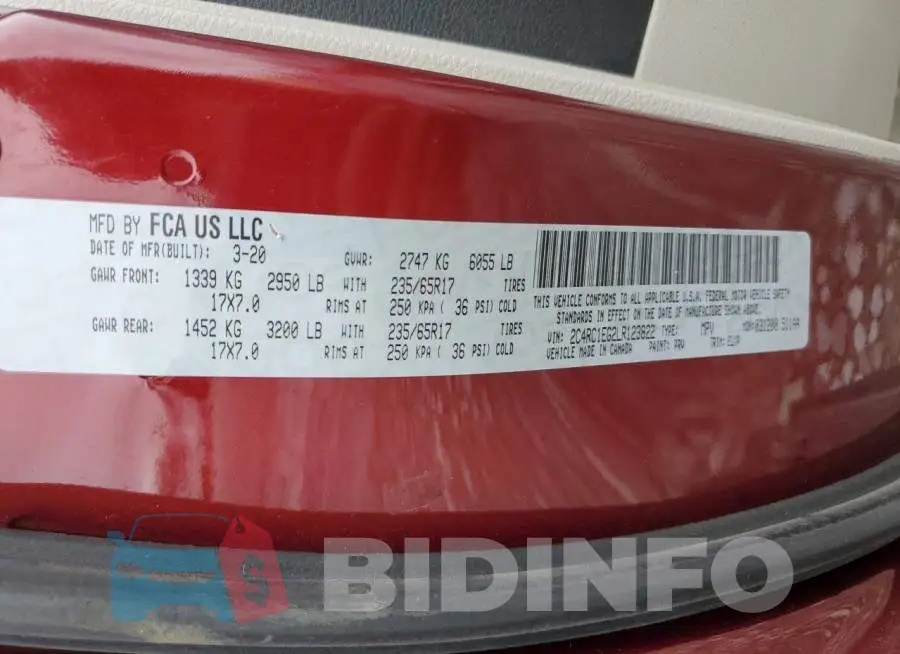 2C4RC1EG2LR123822 Photo# 13