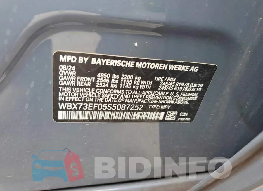 WBX73EF05S5087252 Photo# 13