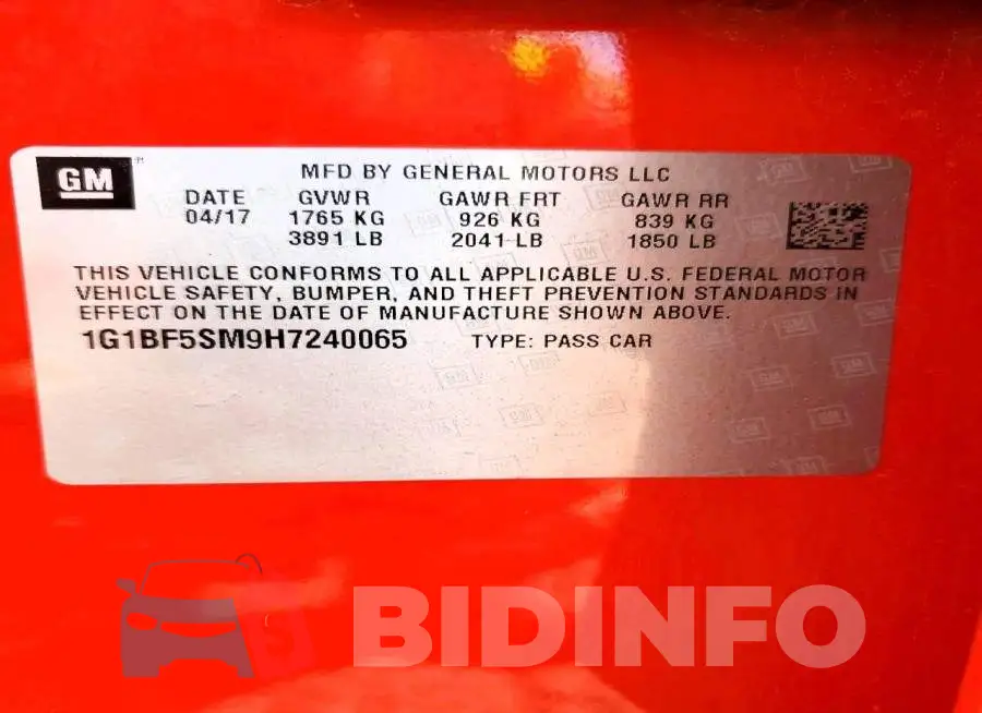 1G1BF5SM9H7240065 Photo# 13