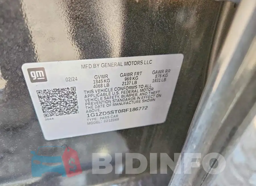 1G1ZD5ST0RF186772 Photo# 13