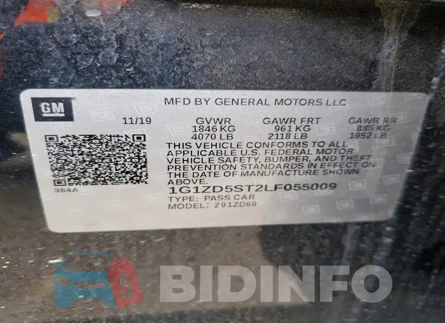 1G1ZD5ST2LF055009 Photo# 12