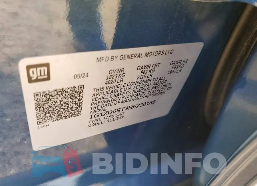 1G1ZD5ST3RF230165 Photo# 12