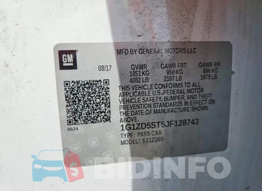 1G1ZD5ST5JF128743 Photo# 12