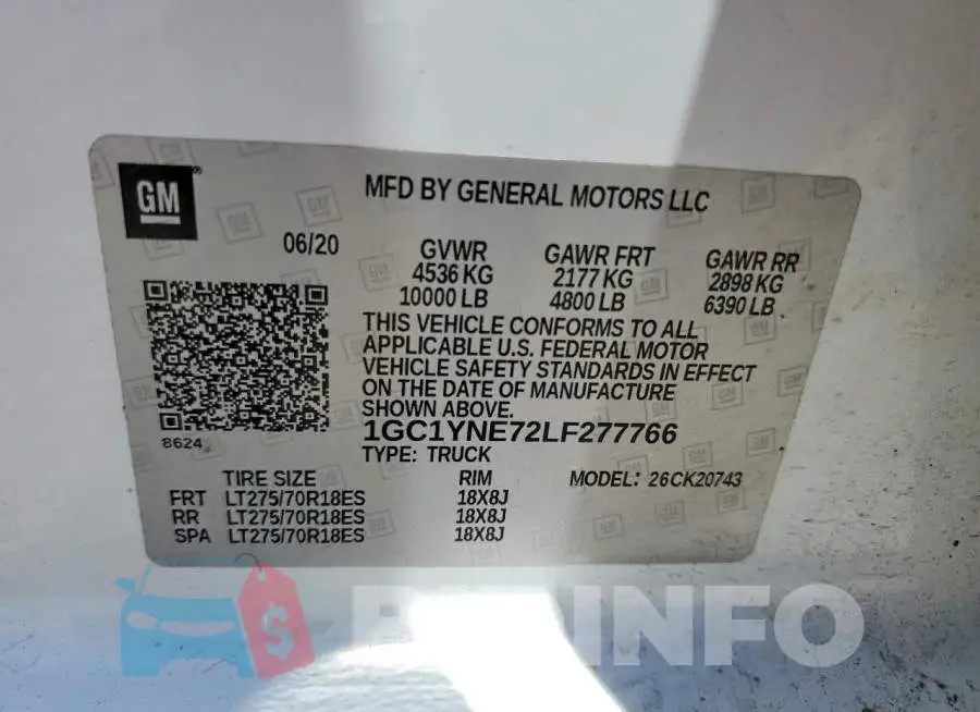 1GC1YNE72LF277766 Photo# 12