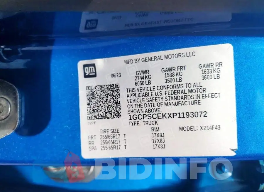 1GCPSCEKXP1193072 Photo# 12