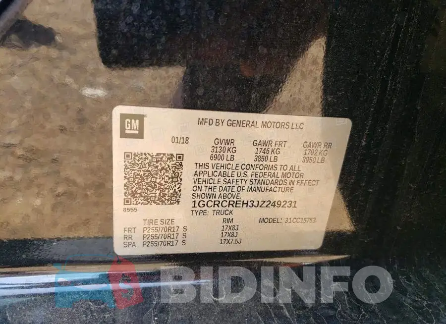 1GCRCREH3JZ249231 Photo# 12