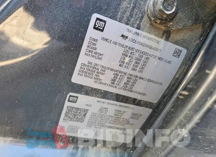 1GCUYDED9MZ340973 Photo# 12