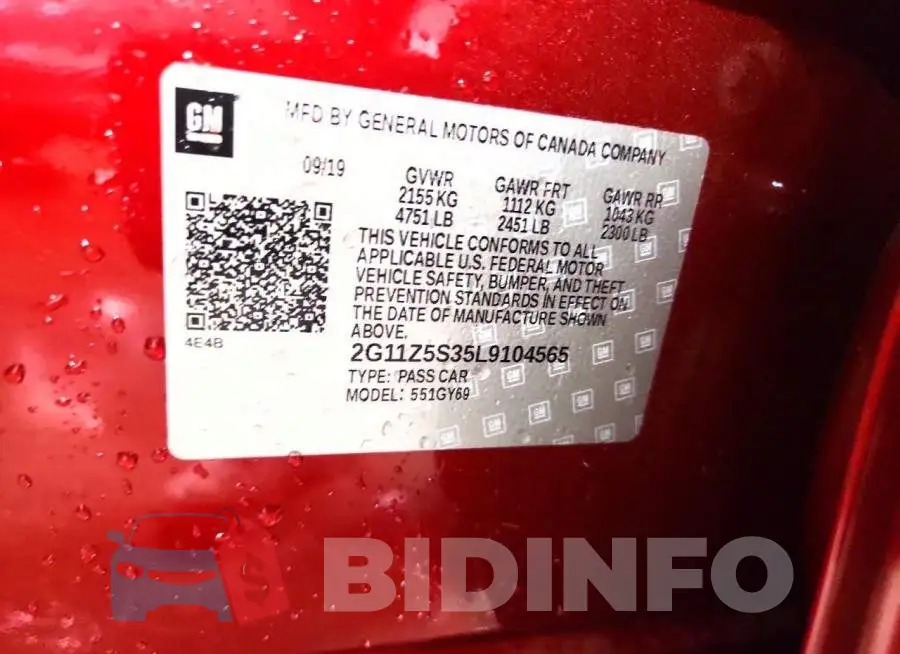 2G11Z5S35L9104565 Photo# 13
