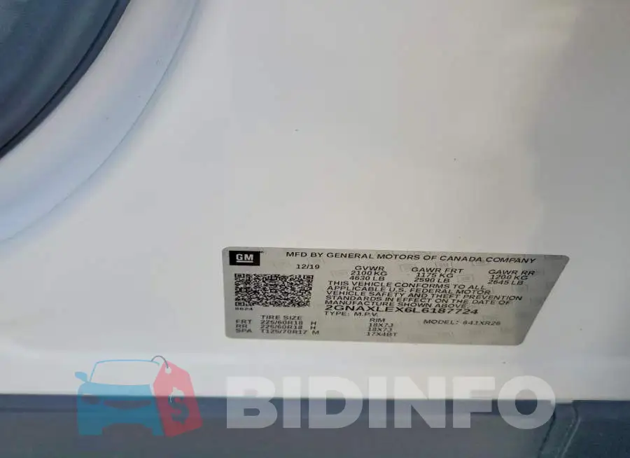 2GNAXLEX6L6187724 Photo# 13