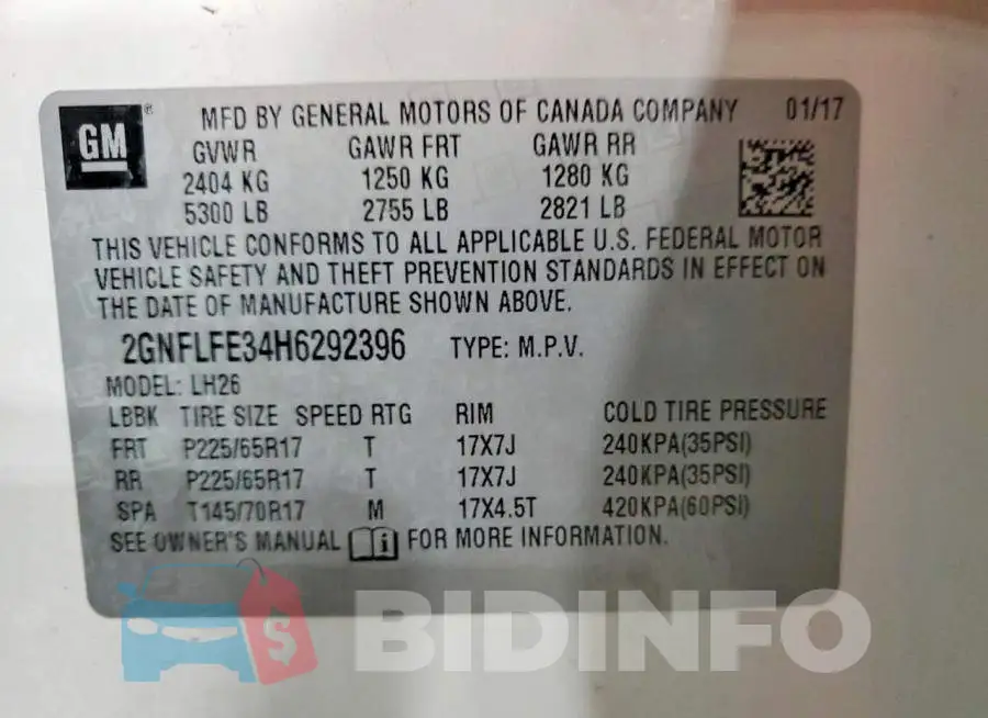 2GNFLFE34H6292396 Photo# 13