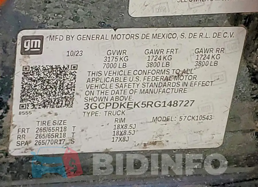 3GCPDKEK5RG148727 Photo# 13