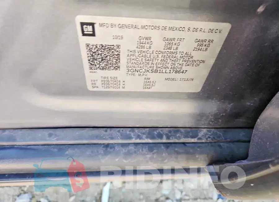 3GNCJKSB1LL178647 Photo# 13