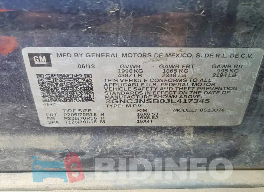 3GNCJNSB0JL417345 Photo# 12