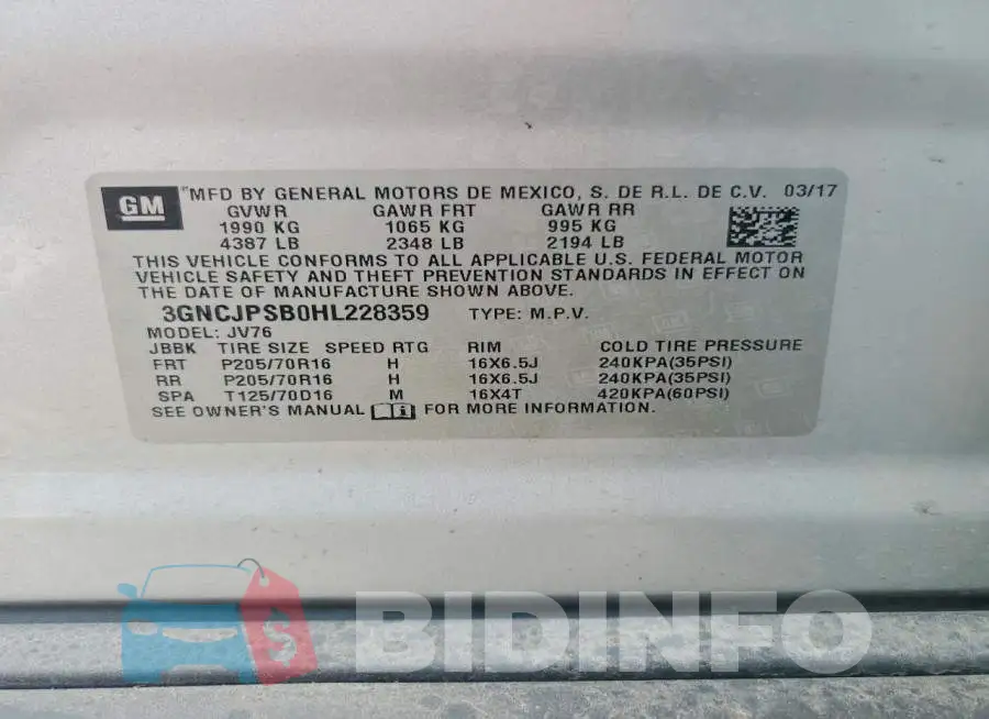 3GNCJPSB0HL228359 Photo# 13