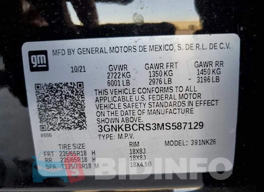 3GNKBCRS3MS587129 Photo# 13