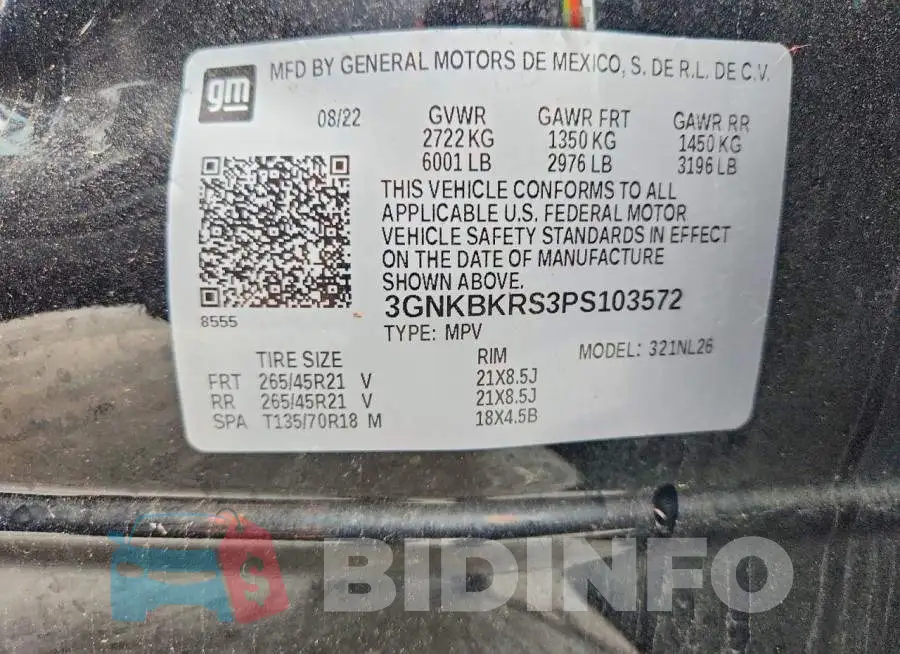 3GNKBKRS3PS103572 Photo# 13