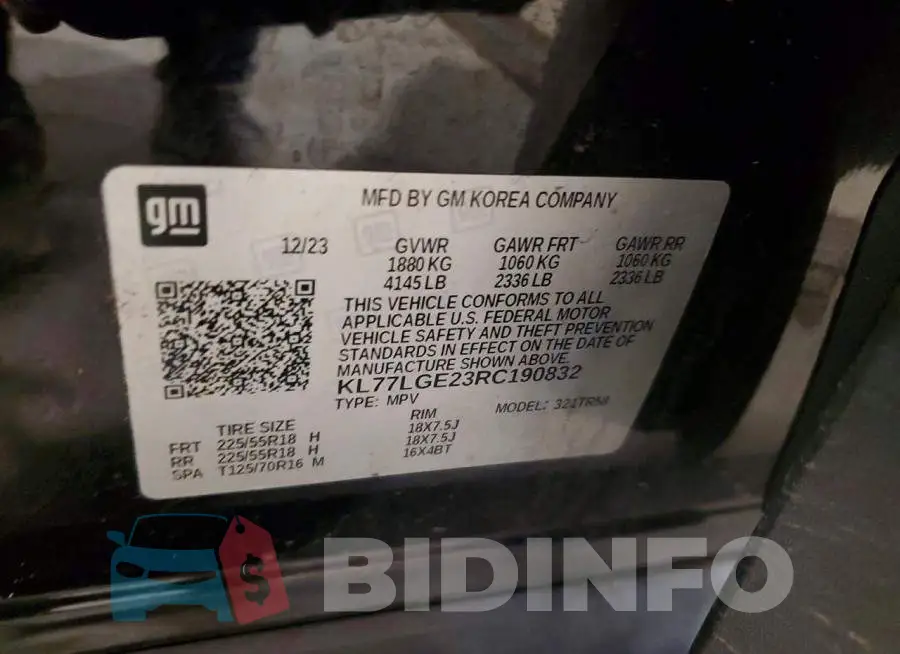 KL77LGE23RC190832 Photo# 14