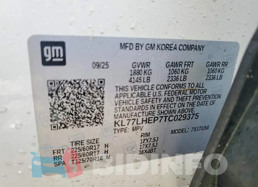KL77LHEP7TC029375 Photo# 13